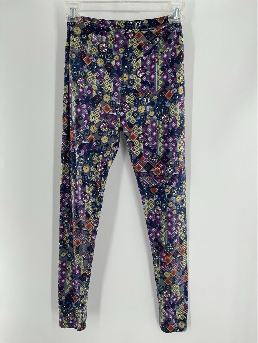 Lularoe One Size Leggings Stretch Pants Multicolor Floral Geometric 106